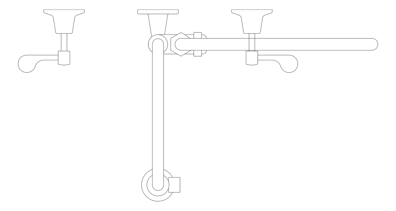 Plan Image of TapSet Wall 3monkeez WallStopsAndElbow PreRinseUnit PotFiller