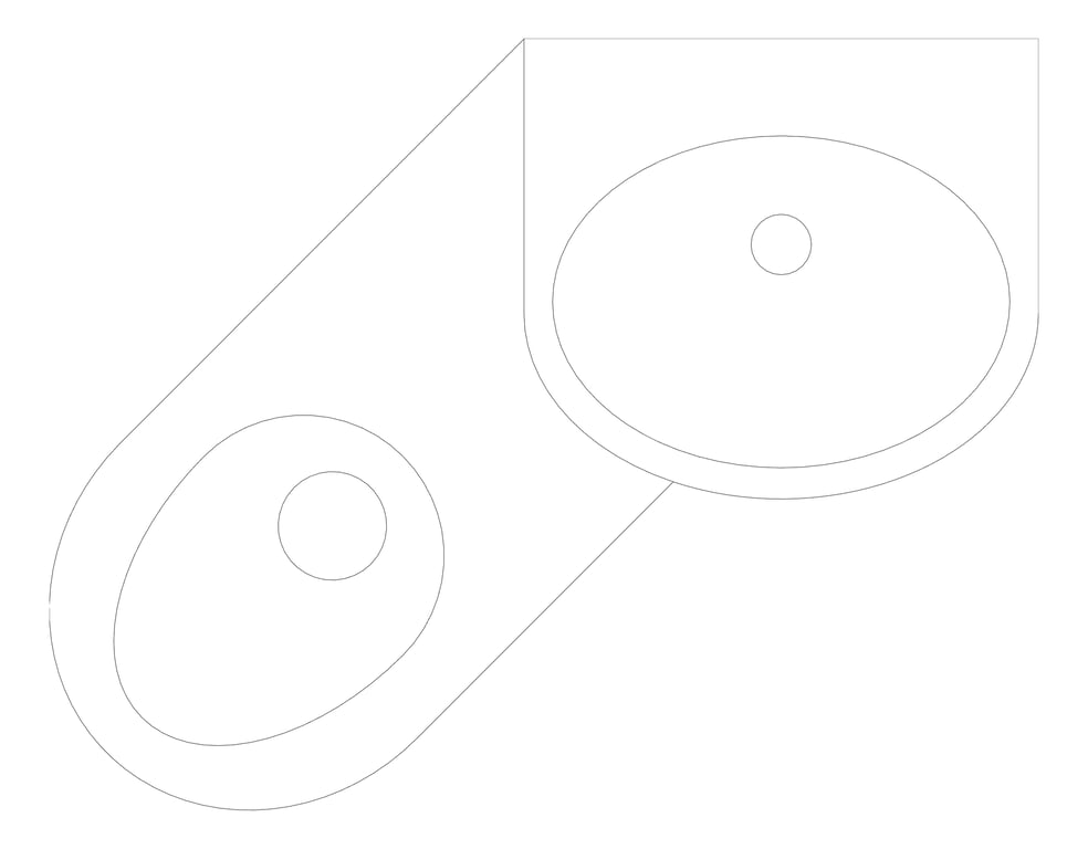 Plan Image of ToiletPan 3monkeez CombinationUnit 45Deg LeftPan