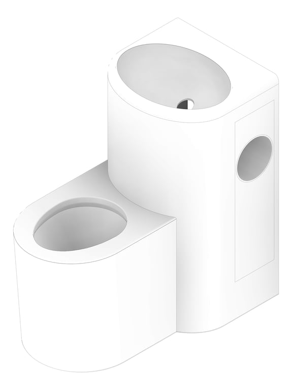 3D Documentation Image of ToiletPan 3monkeez CombinationUnit Straight LeftPan