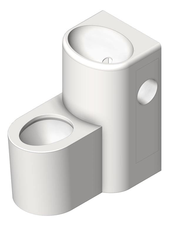 Image of ToiletPan 3monkeez CombinationUnit Straight LeftPan