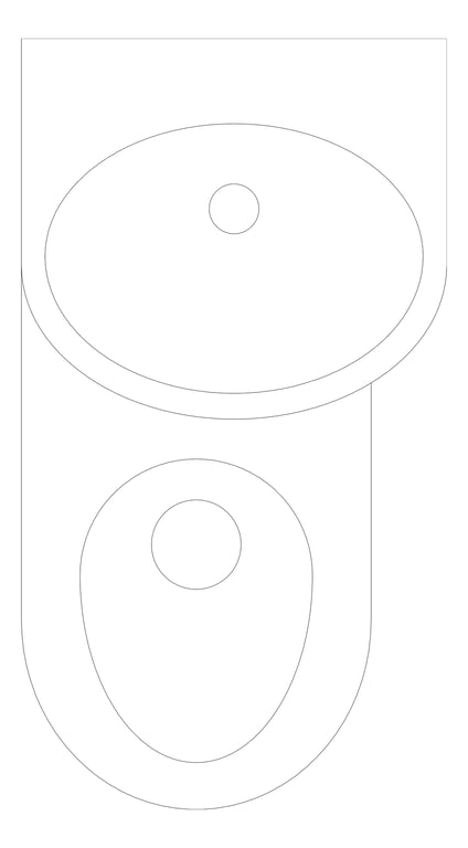 Plan Image of ToiletPan 3monkeez CombinationUnit Straight LeftPan