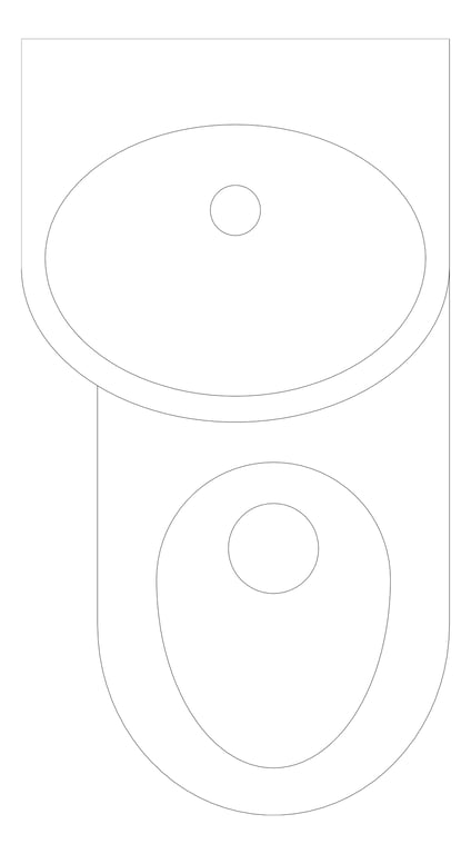 Plan Image of ToiletPan 3monkeez CombinationUnit Straight RightPan