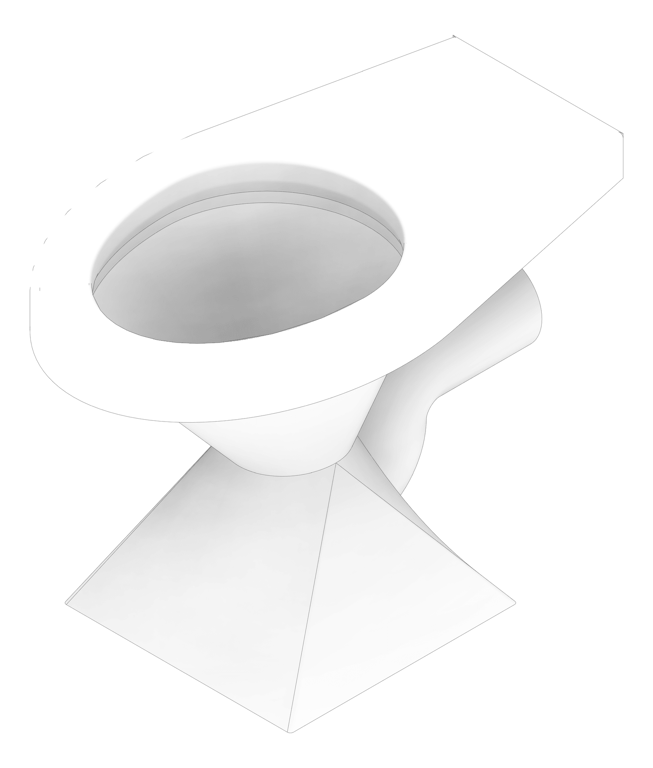 3D Documentation Image of ToiletPan Floor 3monkeez Pedestal Ptrap
