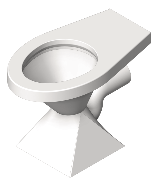 Image of ToiletPan Floor 3monkeez Pedestal Ptrap