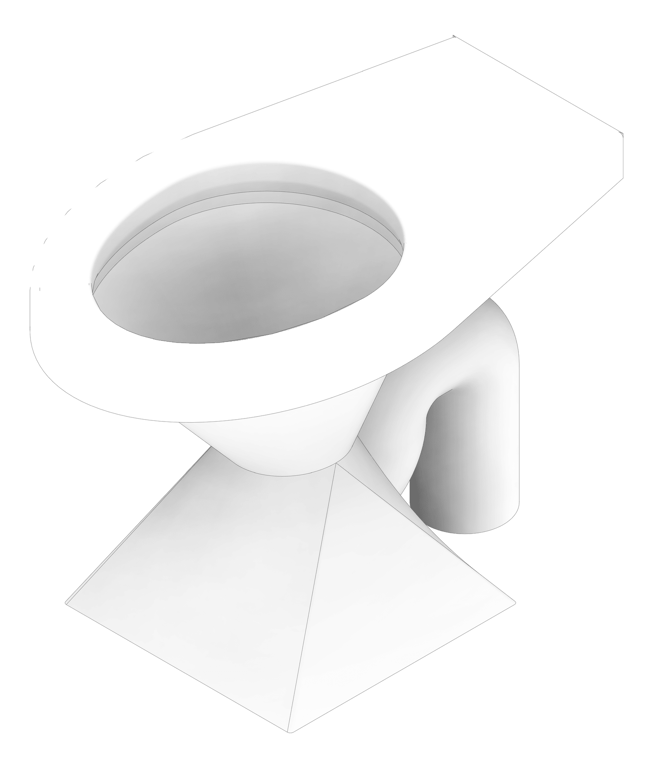 3D Documentation Image of ToiletPan Floor 3monkeez Pedestal Strap