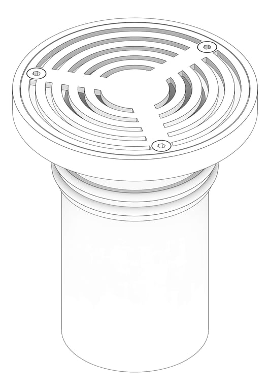 3D Documentation Image of Waste Floor 3monkeez Arrestor Round 150mm