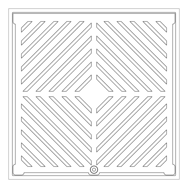 Plan Image of Waste Floor 3monkeez Arrestor Square 225mm