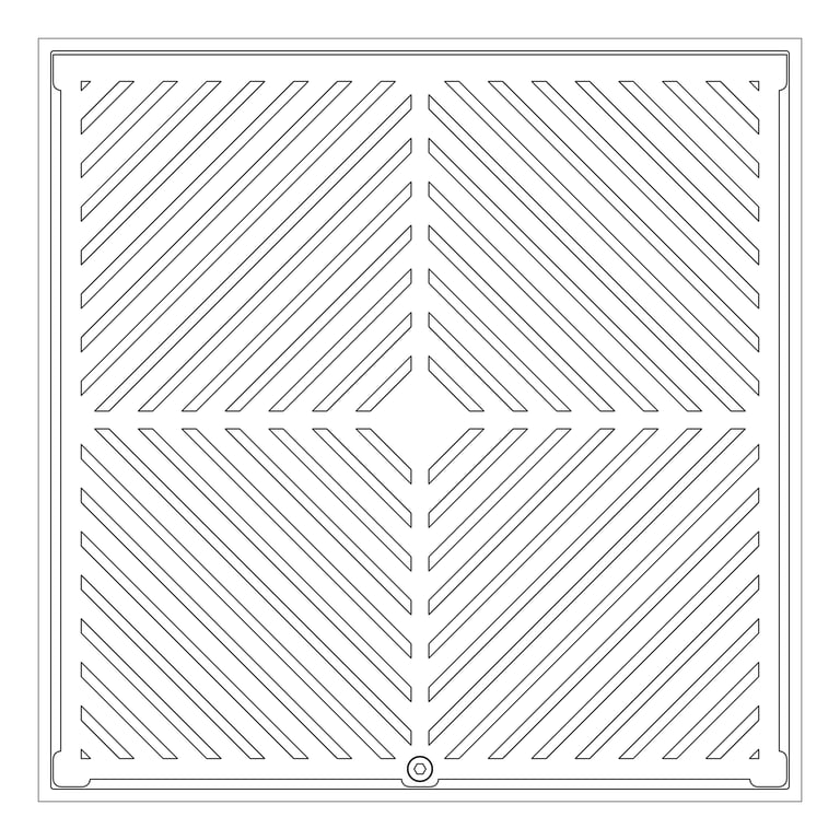 Plan Image of Waste Floor 3monkeez Arrestor Square 300mm