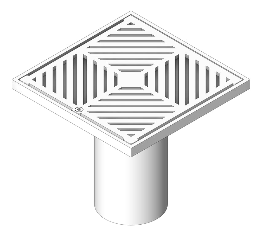 Waste Floor 3monkeez Arrestor Square HeelProof 200mm