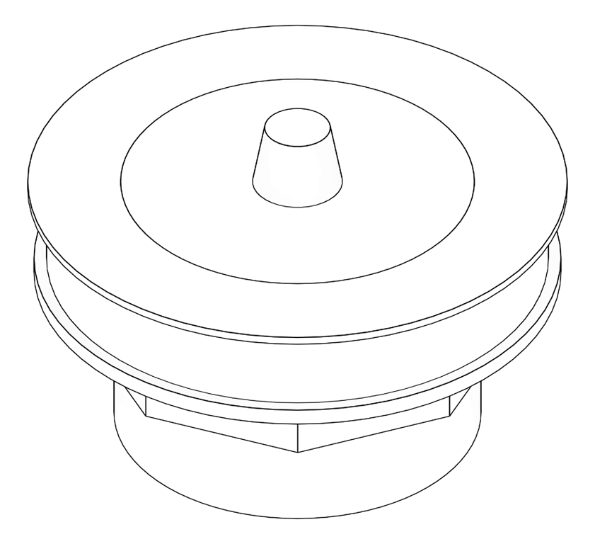 3D Documentation Image of Waste Sink 3monkeez AcidResistantPlug