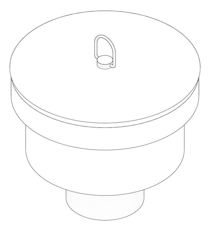 3D Documentation Image of Waste Sink 3monkeez CastStainless Arrestor 125mm