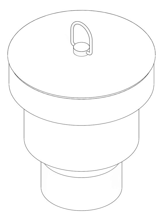 3D Documentation Image of Waste Sink 3monkeez CastStainless Arrestor 90mm