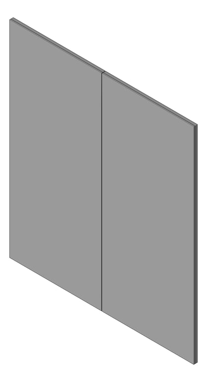 3D Shaded Image of Cabinet Door ABP Hinged Board TwoPanel