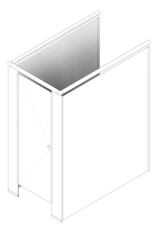 3D Documentation Image of Cubicle FloorMounted ABP Lawson Laminex