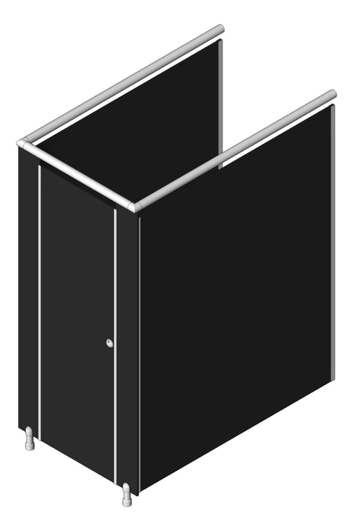 3D Shaded Image of Cubicle FloorMounted ABP Leichhardt AbetLaminati