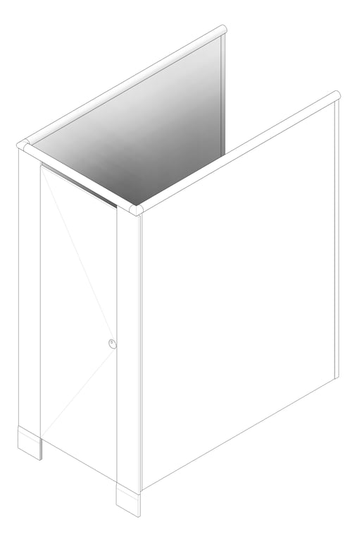 3D Documentation Image of Cubicle FloorMounted ABP Oxley AbetLaminati
