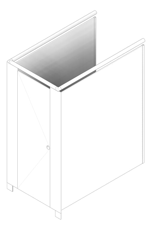 3D Documentation Image of Cubicle FloorMounted ABP Sturt AbetLaminati