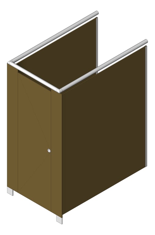 3D Shaded Image of Cubicle FloorMounted ABP Sturt AbetLaminati