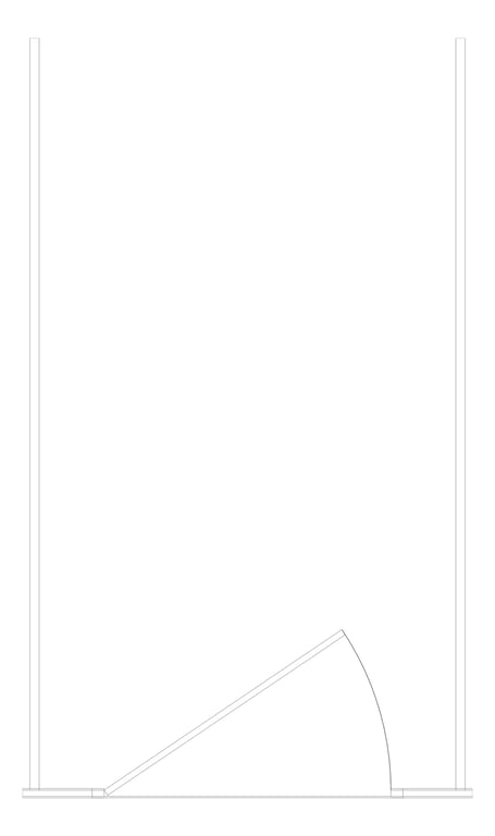 Plan Image of Cubicle FloorToCeilingMounted ABP Blaxland Laminex