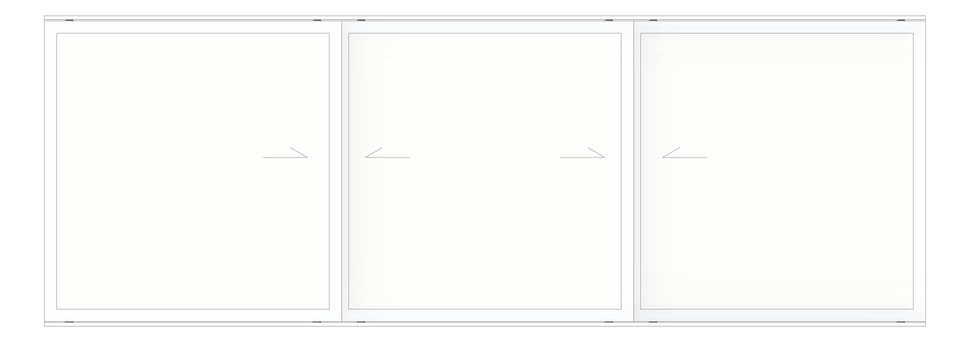 Front Image of Board Classroom ABP HorizontalSliding ThreePanel