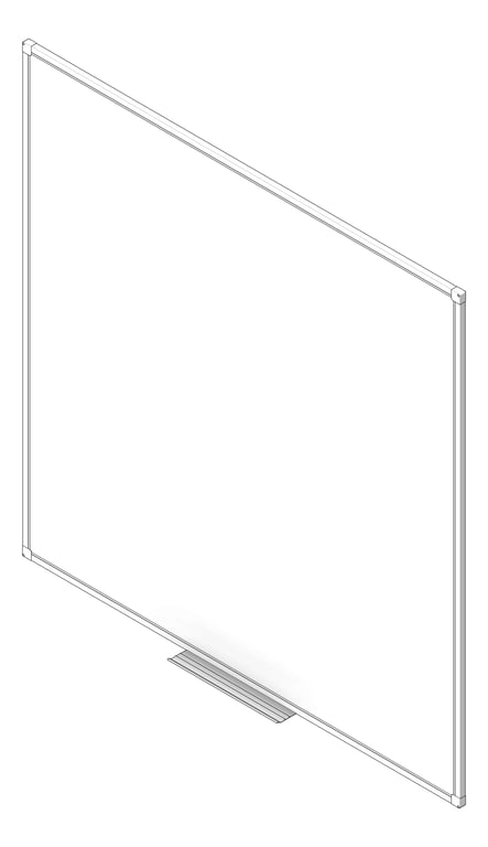 3D Shaded Image of Board Classroom ABP White Framed