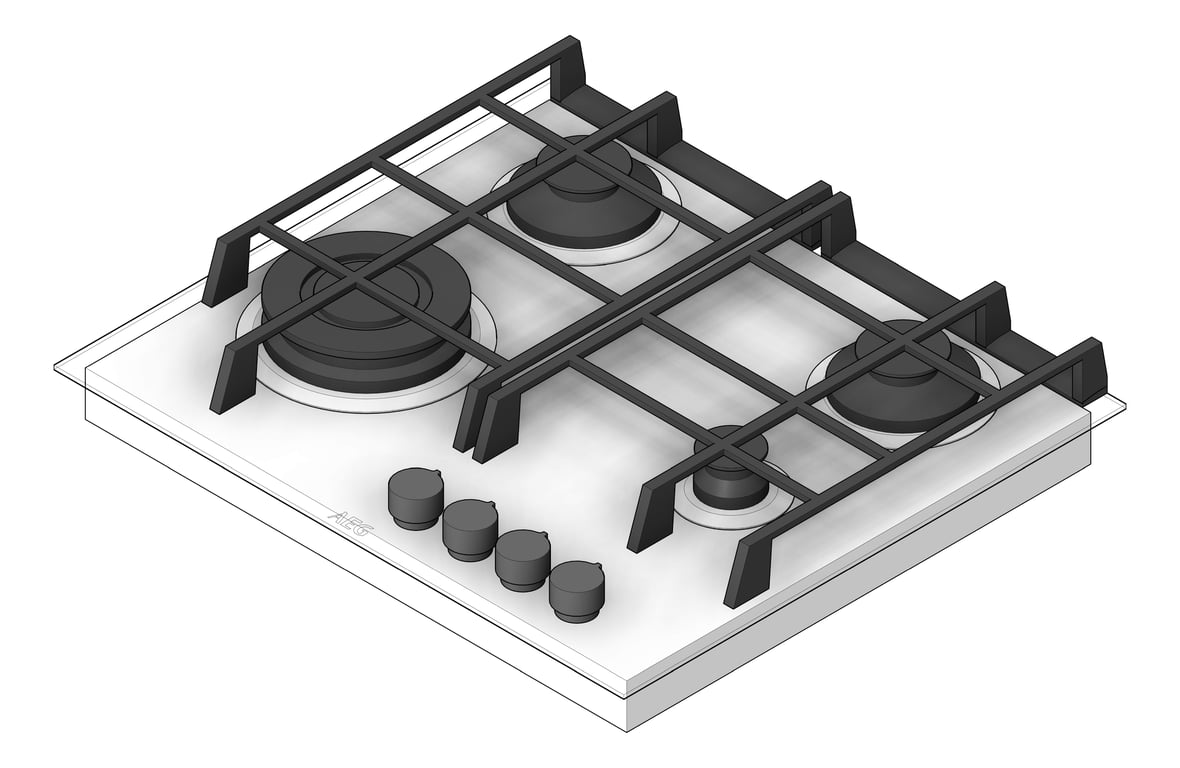 Cooktop Gas AEG 600 Glass