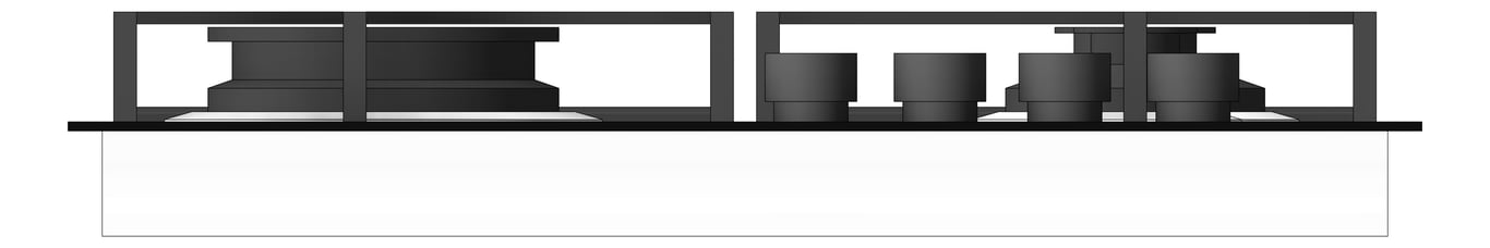 Front Image of Cooktop Gas AEG 600 Glass