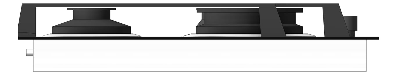 Left Image of Cooktop Gas AEG 600 Glass