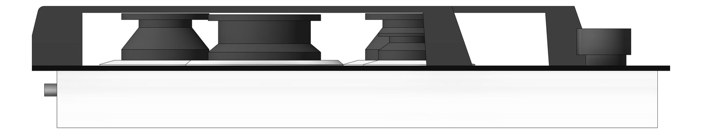 Left Image of Cooktop Gas AEG 900 Glass
