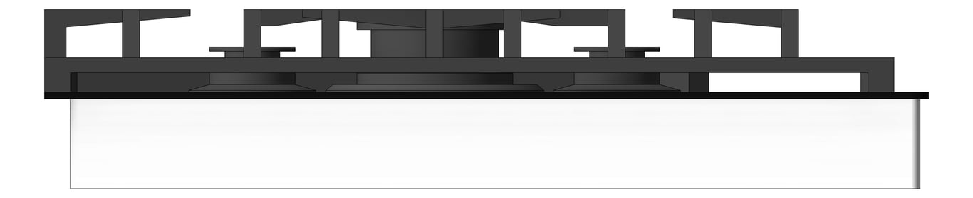 Left Image of Cooktop Gas AEG 900 Glass TouchControl