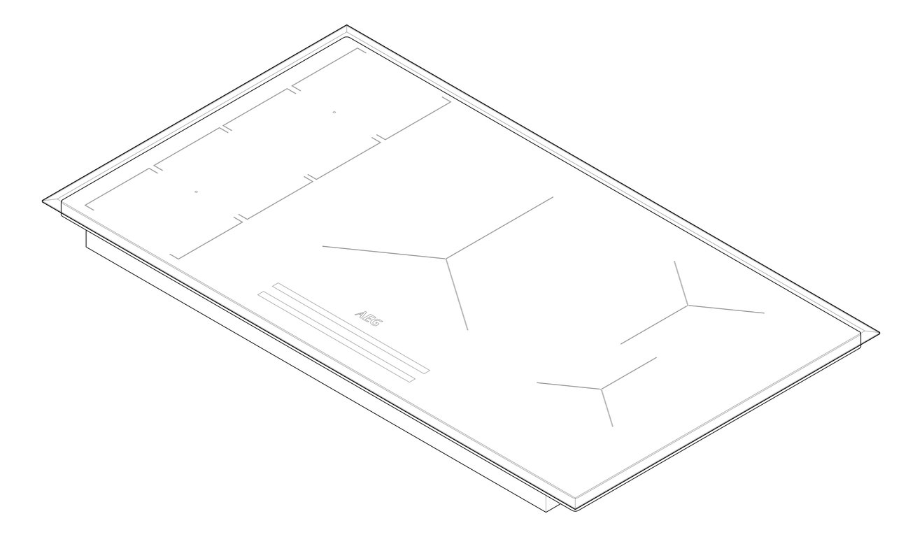 3D Documentation Image of Cooktop Induction AEG 900