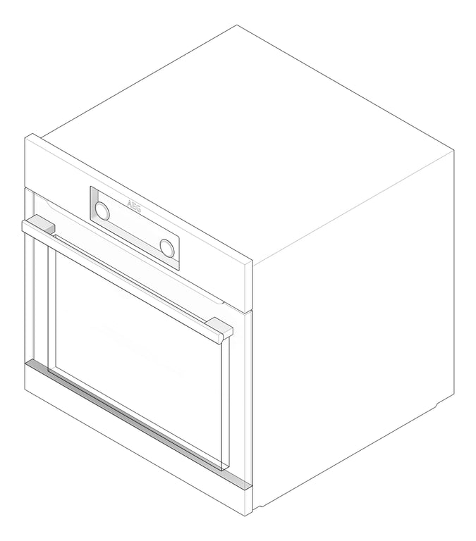 3D Documentation Image of Oven Electric AEG 600