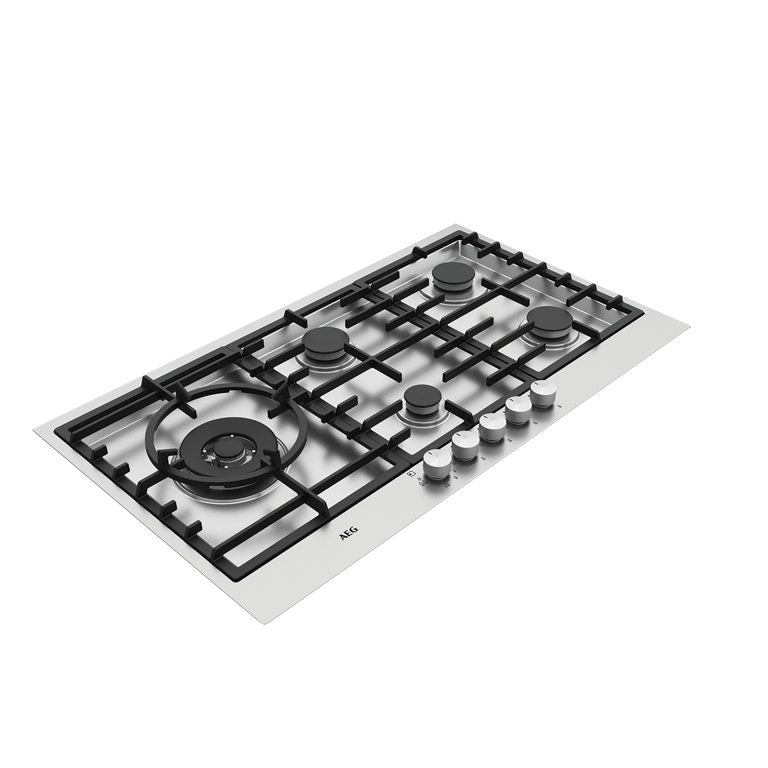 HG90FXB AngL Feb21 Image of Cooktop Gas AEG 900