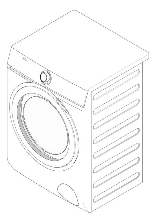 3D Documentation Image of Washer FrontLoad AEG