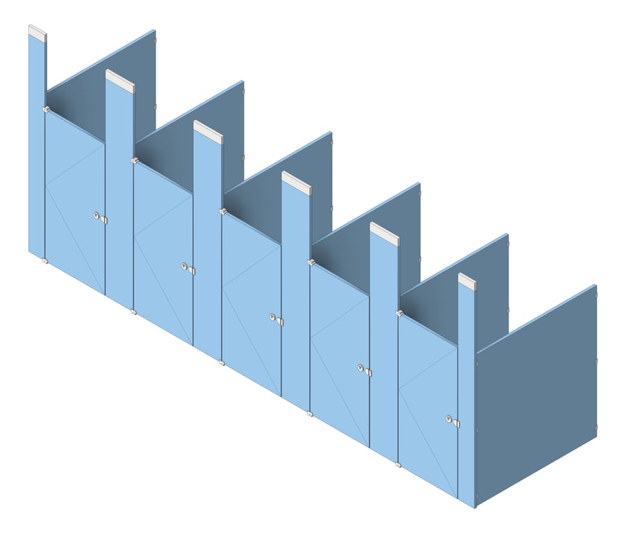 CubicleArray CeilingHung AccuratePartitions HDPE