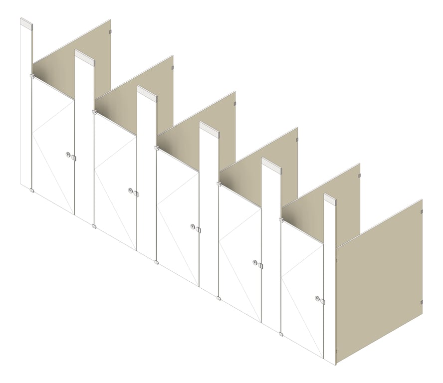 CubicleArray CeilingHung AccuratePartitions PhenolicBlackCore