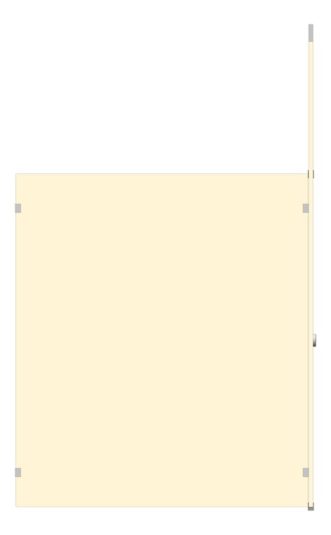 Left Image of CubicleArray CeilingHung AccuratePartitions PhenolicBlackCore