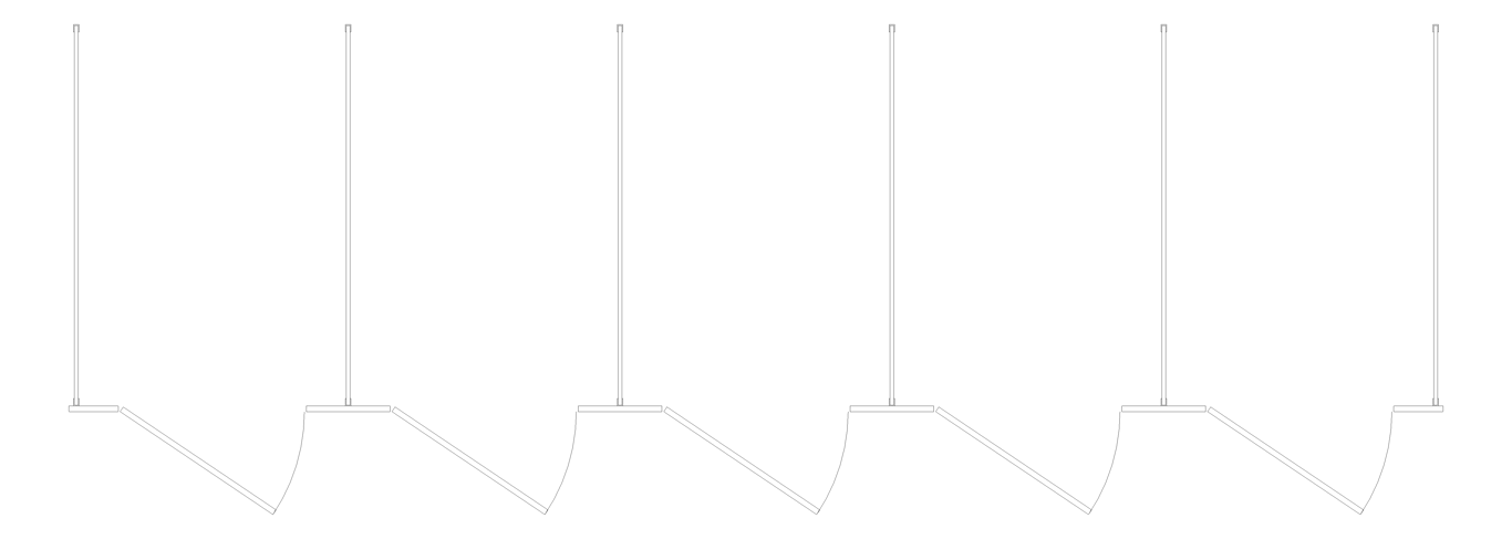 Plan Image of CubicleArray CeilingHung AccuratePartitions PhenolicBlackCore