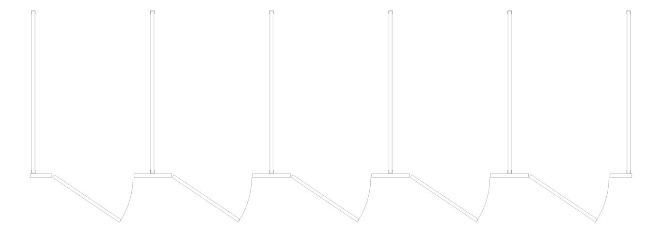 Plan Image of CubicleArray CeilingHung AccuratePartitions PowderCoatSteel