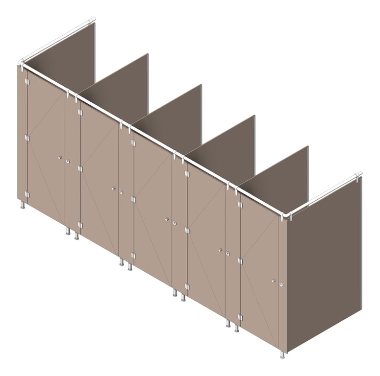 Navigate to CubicleArray FloorAnchored AccuratePartitions AlpacoElegance OverheadBraced