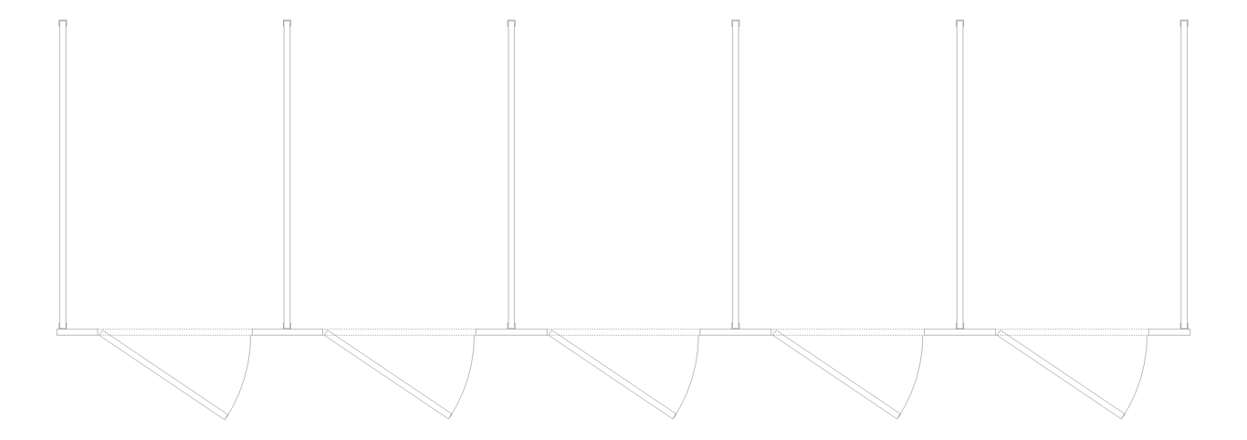 Plan Image of CubicleArray FloorAnchored AccuratePartitions LaminateLegacy OverheadBraced