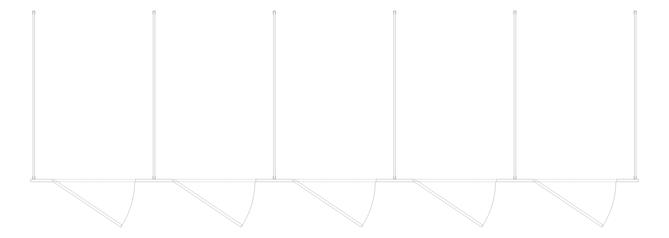 Plan Image of CubicleArray FloorAnchored AccuratePartitions PhenolicBlackCore OverheadBraced