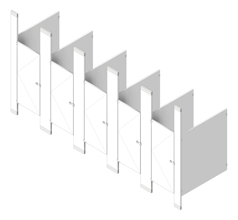 Navigate to CubicleArray FloorToCeilingAnchored AccuratePartitions PowderCoatSteel
