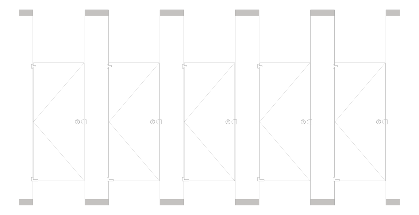 Front Image of CubicleArray FloorToCeilingAnchored AccuratePartitions PowderCoatSteel