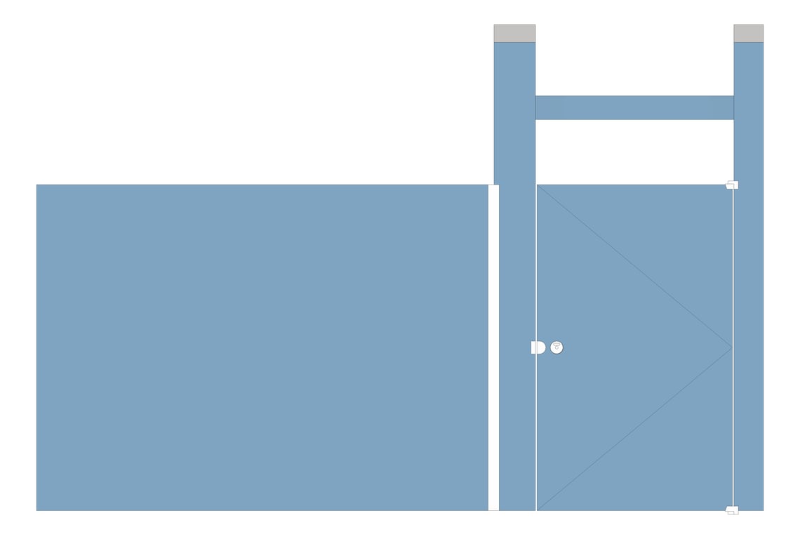 Front Image of Cubicle CeilingHung AccuratePartitions HDPE Alcove