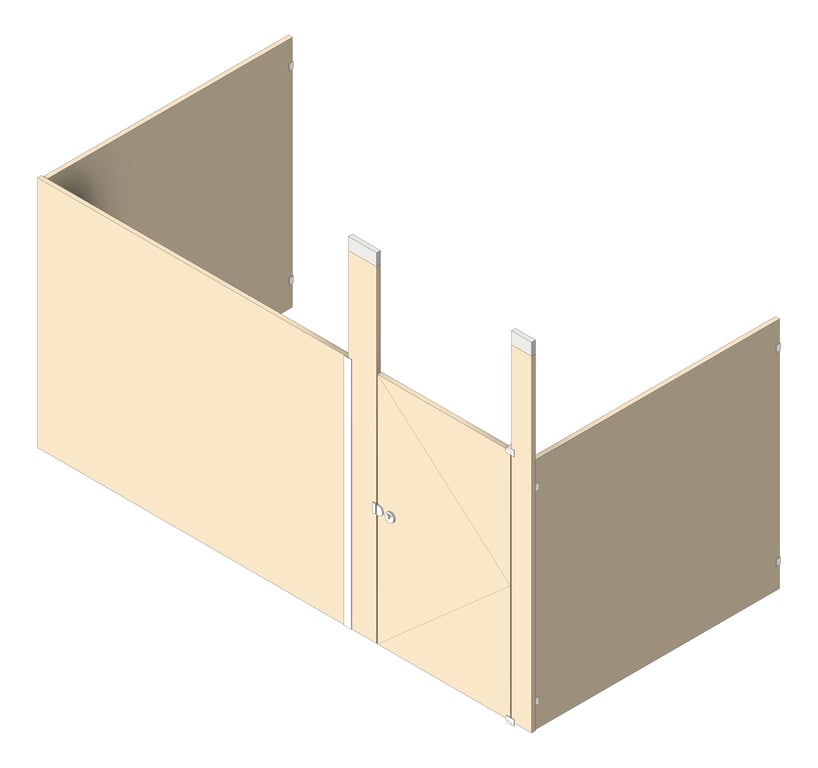 Cubicle CeilingHung AccuratePartitions LaminateMoistureGuard Alcove