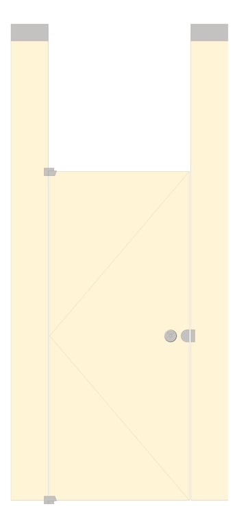 Front Image of Cubicle CeilingHung AccuratePartitions PhenolicBlackCore