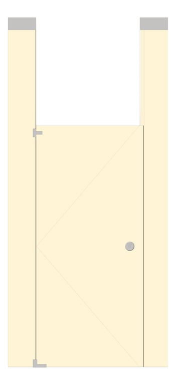 Front Image of Cubicle CeilingHung AccuratePartitions PhenolicBlackCore UltimatePrivacy