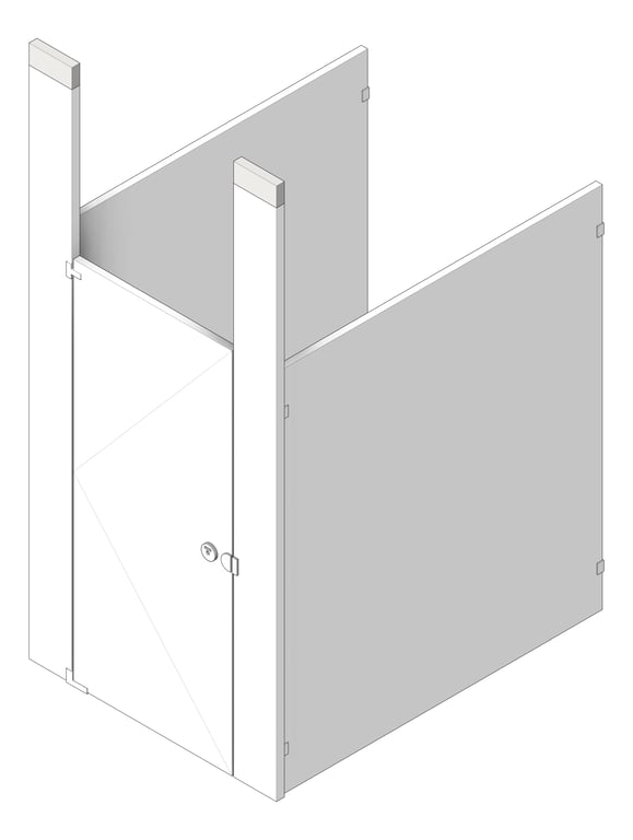 Cubicle CeilingHung AccuratePartitions PowderCoatSteel