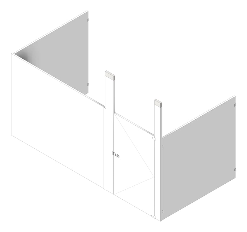 Cubicle CeilingHung AccuratePartitions PowderCoatSteel Alcove